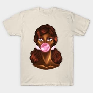 Black Girl Bubble Gum Melanin Poppin T-Shirt